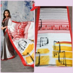 DESIGNER SAREE WITH SATIN SILK 