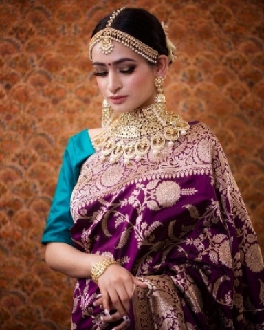 DESIGNER SILK SAREE WITH JEQUARD WORK 