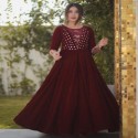 DESIGNER VELVET GOWN  thumb 1