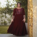 DESIGNER VELVET GOWN  thumb 2