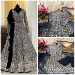 DESIGNER WEDDING WARE GOWN WITH DUPATTA 