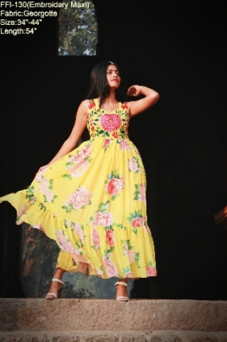 DESIGNER YELLOW GOWN 
