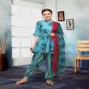 DHOTI KURTI WITH DUPATTA SET  thumb 1
