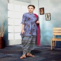 DHOTI KURTI WITH DUPATTA SET  thumb 3
