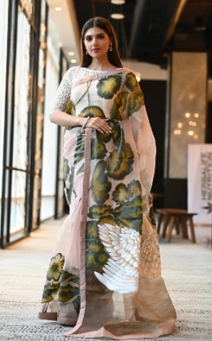 FANCY CHANDERI SAREE 