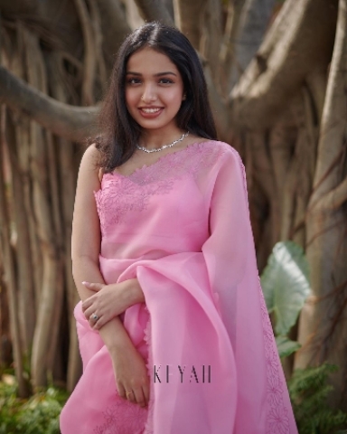 FANCY ORGANZA SAREE 