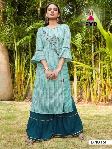 KHADI STRIP COTTON KURTI WITH KHATLI HANDWORK 