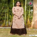 KHADI STRIP COTTON KURTI WITH KHATLI HANDWORK  thumb 2
