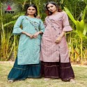 KHADI STRIP COTTON KURTI WITH KHATLI HANDWORK  thumb 4