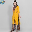 KURTI plazo WITH FOIL PRINTED SCAFF
 thumb 4