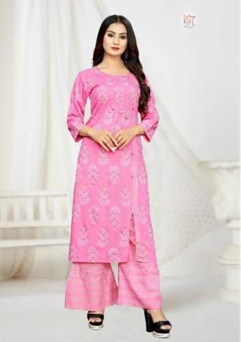 KURTI WITH PLAZO IN RAYON