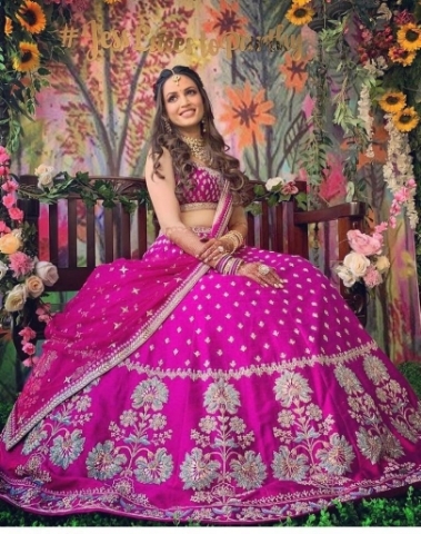 PINK BRIDAL LEHENGA CHOLI 