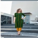 POLI REYON DIGITAL PRINTED KURTI  thumb 1