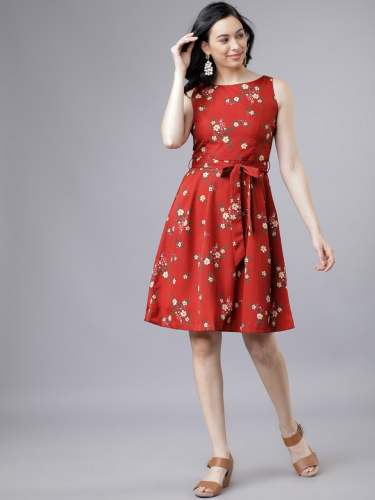 Premium Digital Printed Western Dress