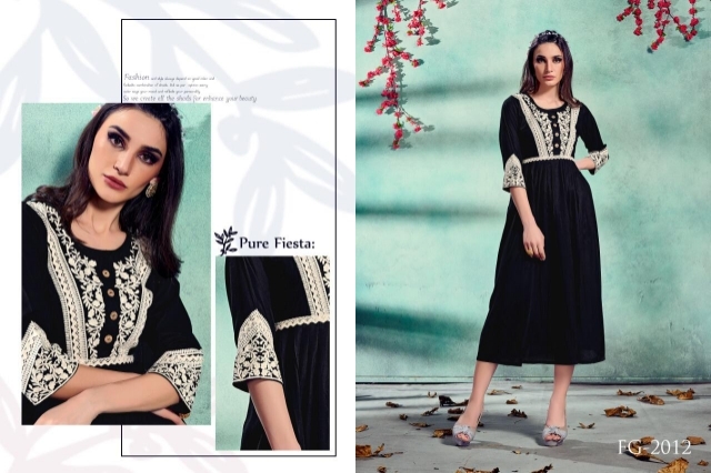 PURA REYON WITH LUCKNOW EMBROIDERY WORK WORK