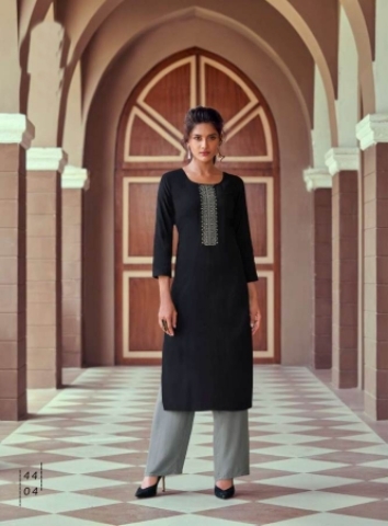 REYON KURTI WITH EMBROIDERY WORK 