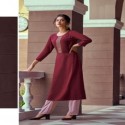 REYON KURTI WITH EMBROIDERY WORK  thumb 1