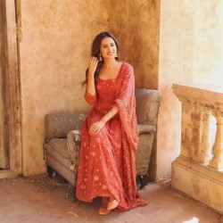 SALWAR SUIT IN HAVVY GORGETTE 