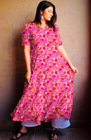 SIMPLE GEORGETTE GOWN 