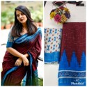 SOFT LINEEN COTTON SAREE  thumb 10
