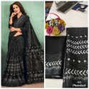 SOFT LINEEN COTTON SAREE  thumb 5