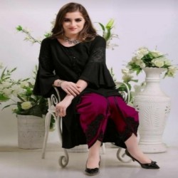 UP DOWN KURTI WITH DHOTI