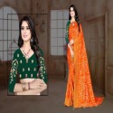 VICHITRA SILK BANDHEJ SAREE  thumb 2