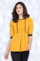 yellow-rayon-3-4-sleeve-tops