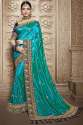 Exclusive Embroidered Silk Saree thumb 2