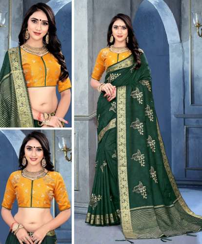 Heavy Printed Jacquard Saree
