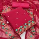 Exclusive Embroidered Georgette Dress Material  thumb 1