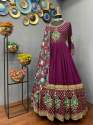 exclusive-embroidered-gown-with-floral-dupatta