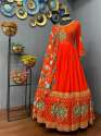 Exclusive Embroidered Gown with Floral Dupatta thumb 5