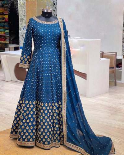 New Designer Embroidered Anarkali Gown