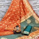 Banarasi soft silk sarees thumb 1