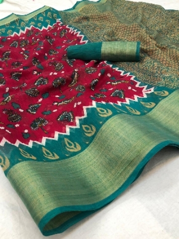 cotton slub SAREE