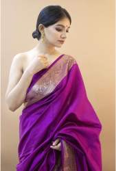 Designer Trendy Soft Lichi Silk Saree