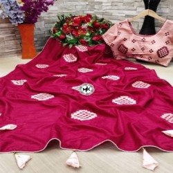 dola silk saree with sequence