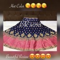 Heavy broket weaving silk lengha thumb 10