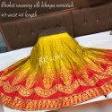 Heavy broket weaving silk lengha thumb 13