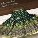 Heavy broket weaving silk lengha thumb 8