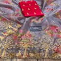 ORGANZA SAREE thumb 4