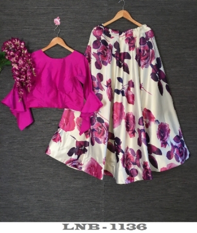 printed lengha