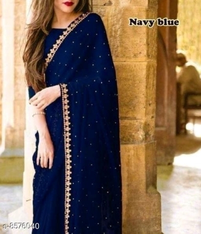 pure Georgette saree