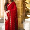 pure Georgette saree thumb 4