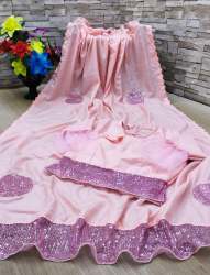 Trendy Dola Silk Sequence work Saree