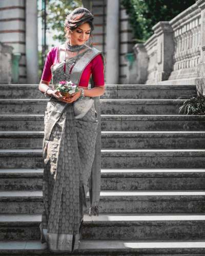 Fancy Kanchipuram Silk saree by Jogmaya Creation