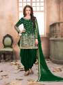 Mirrior Work Patiala Semi Stitched Suit thumb 2