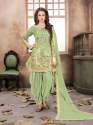 Mirrior Work Patiala Semi Stitched Suit thumb 3