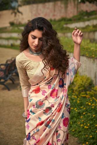 Soft Silk with Viscous border Digital Print saree